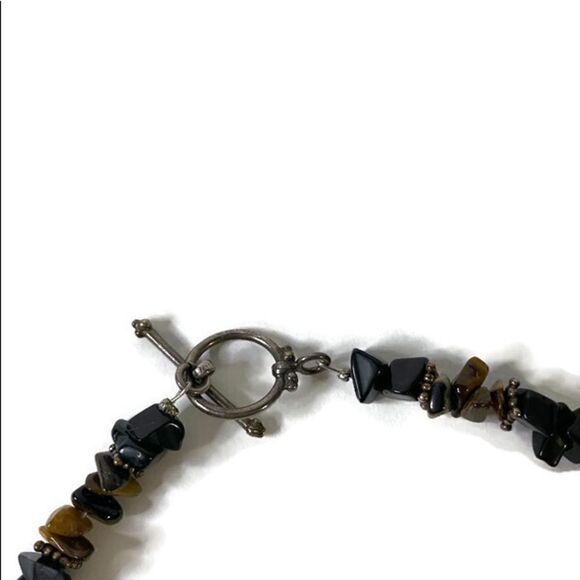 Multi Colored Natural Beaded Necklace and Bracelet - Picture 3 of 3